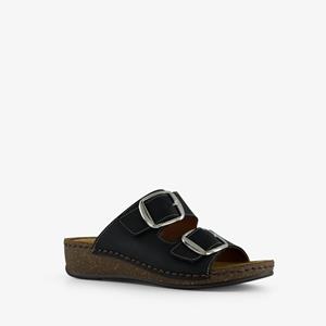 Hush Puppies leren dames sandalen zwart