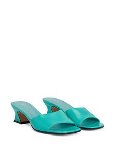Giuseppe Zanotti Solhene leren muiltjes - Groen
