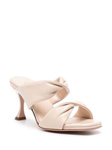 Aquazzura Twist leren muiltjes - Beige