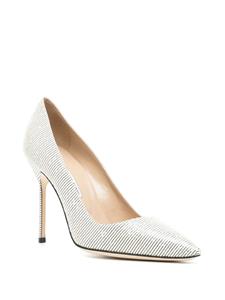 Manolo Blahnik Gestreepte pumps - Wit