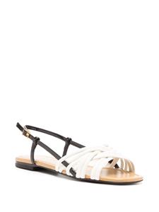 Tory Burch leather slingback sandals - Beige