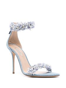 Casadei Elsa leren sandalen 100 mm - Blauw