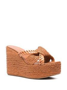 Casadei Formentera leren muiltjes 80 mm - Bruin