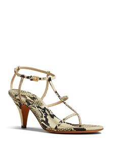 KHAITE The Jones 75mm leren sandalen - Beige