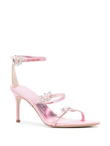 Sophia Webster 85 mm Grace Mid leren sandalen - Roze