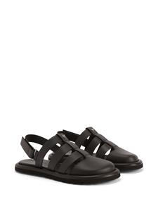 Giuseppe Zanotti Rusery leather cage sandals - Zwart