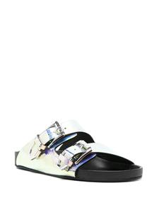 IRO Billie holografische slippers - Blauw