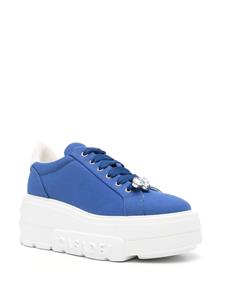 Casadei Fedora canvas sneakers - Blauw