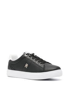 Tommy Hilfiger Essential Elevated leren sneakers - Zwart