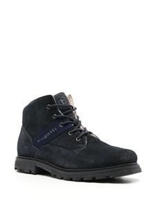 Bugatti Vivo logo-tape suede boots - Blauw