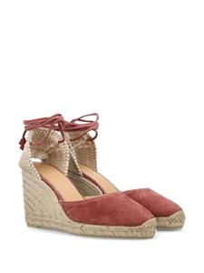 Castañer Carina 80mm suede espadrilles - Rood