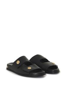 ANINE BING Ella leren slippers - Zwart