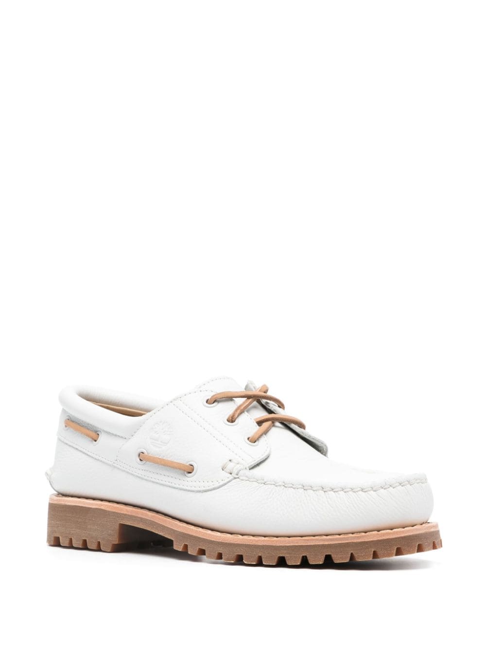 Timberland leather boat shoes - Wit