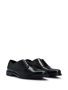 HUGO Kerr leren Derby schoenen - Zwart