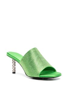Givenchy G Cube 70 mm muiltjes verfraaid met stras - Groen