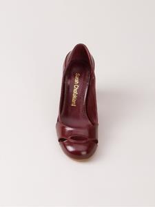 Sarah Chofakian pumps met chunky hak - Rood