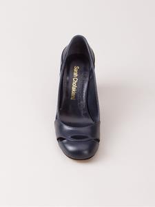 Sarah Chofakian pumps met chunky hak - Blauw