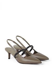 Brunello Cucinelli Slingback pumps met bandje - BLUE