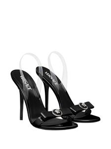 Versace Medusa Head plaque leather sandals - Zwart