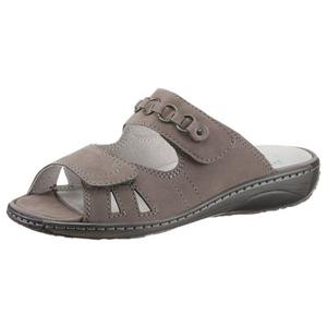 Waldläufer Slippers Garda , sleehak, zomerschoen, pantoffels met juwelenapplicatie, wijdte g