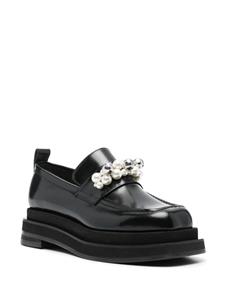 Simone Rocha Heart Toe Platform loafers - Zwart