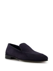 Manolo Blahnik Truro crosta suede loafers - Blauw