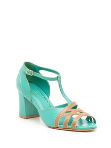 Sarah Chofakian Chiara sandalen met colourblocking - Blauw