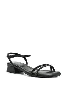 Ash Icaro crystal-embellishment sandals - Zwart