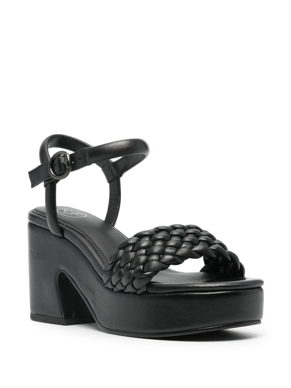 Ash Leren sandalen 90 mm - Zwart