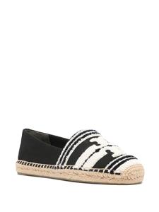 Tory Burch Espadrilles met logo - Zwart