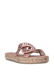 Karl Lagerfeld Souk Interlok Loop espadrille slides - Roze
