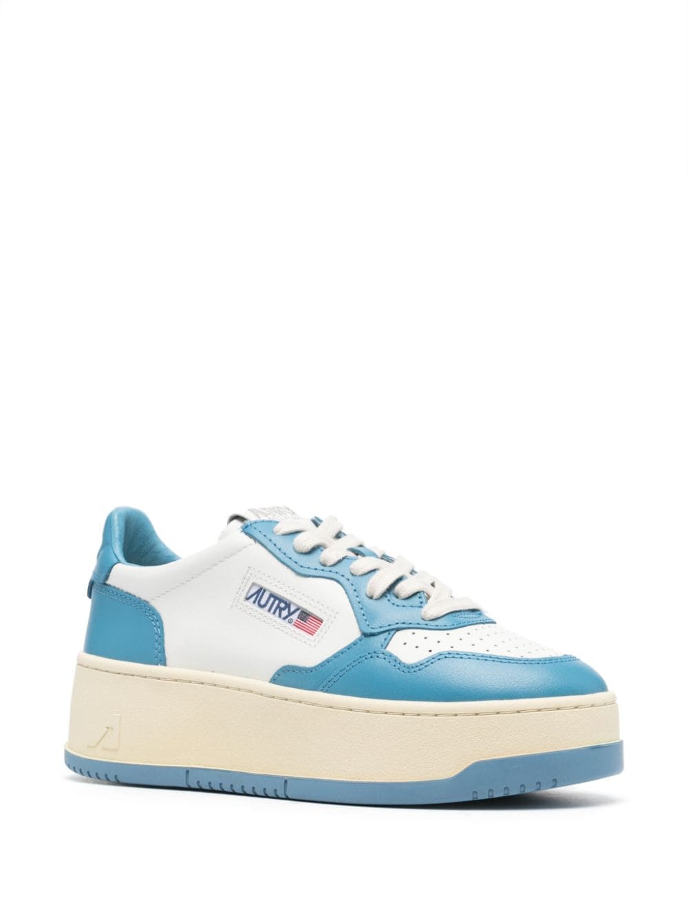 Autry Medalist sneakers met plateauzool - Wit