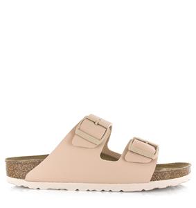 BIRKENSTOCK Arizona Birko-Flor new beige Beige Synthetisch Platte sandalen Dames