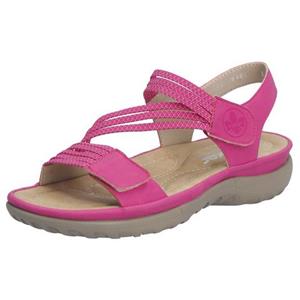 Rieker Sandalen zomerschoen, sandaal, sleehak, met elastieken