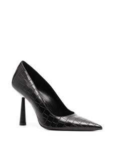 GIABORGHINI Balantine 70mm leather pumps - Zwart