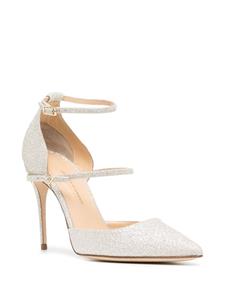 Jennifer Chamandi Enrico leren pumps - Zilver