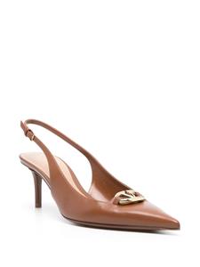 Valentino Garavani Bold Edition VLogo 70 mm leren pumps - Bruin