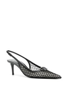 Valentino Garavani VLogo Signature 75mm slingback pumps - Zwart