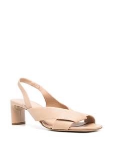 Del Carlo 55mm leather sandals - Beige