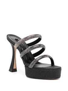 Casadei Sandalen met stras bandje - Zwart