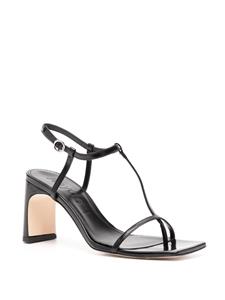 Aeyde Hilma 80mm leather sandals - Zwart