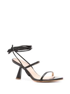 ALOHAS Kendra 65mm leather sandals - Zwart