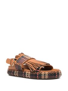 Ulla Johnson Alba leren sandalen - Bruin