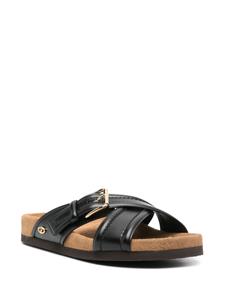 Valentino Garavani VLogo leren sandalen - Zwart