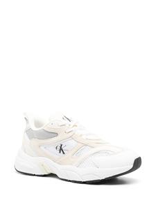 Calvin Klein Jeans Retro logo-print sneakers - Beige