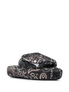 DUOltd Slippers met plateauzool - Zwart