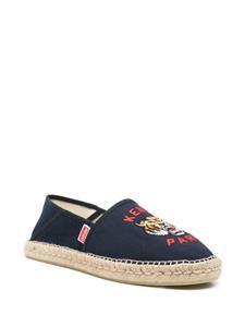 Kenzo ' Lucky Tiger' canvas espadrilles - Blauw