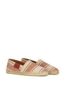 ETRO Gestreepte canvas espadrilles - Beige