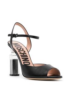 Moschino Sandalen met hak - Zwart
