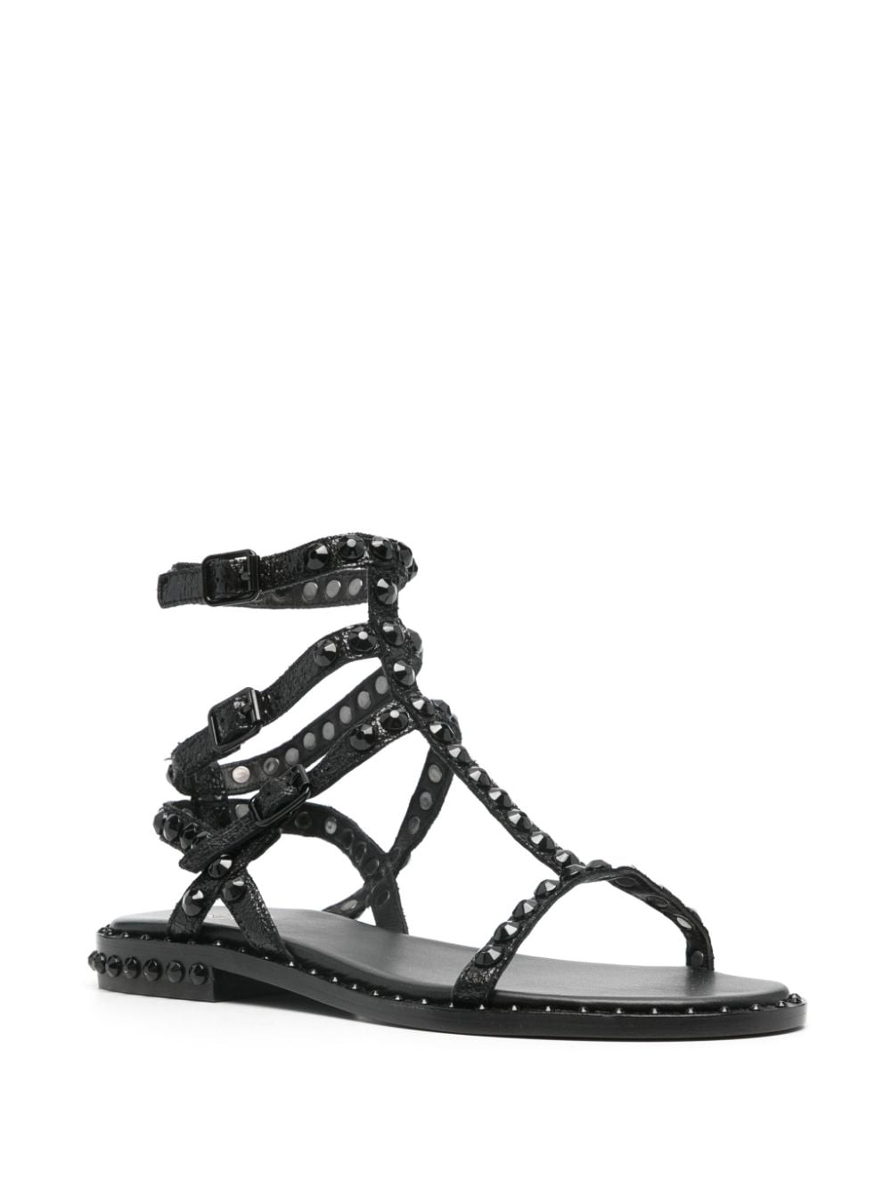 Ash Play stud embellished sandals - Zwart